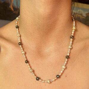 Handcrafted freshwater pearl necklace